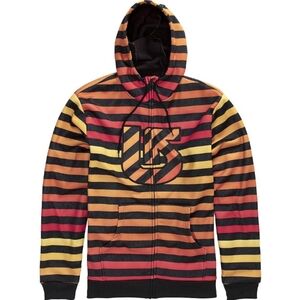 Burton Men's Dryride Colombo Hoodie Jacket 730070 Stripe Weatherproof Size Large